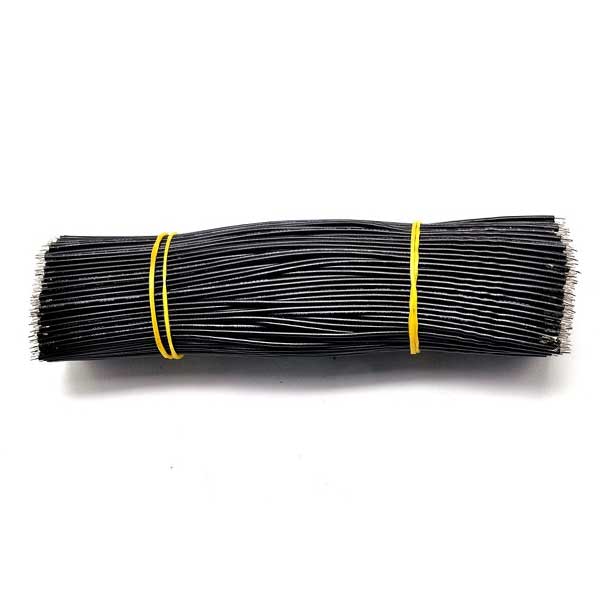 15cm 24AWG Vertind Soldeerdraad - Zwart