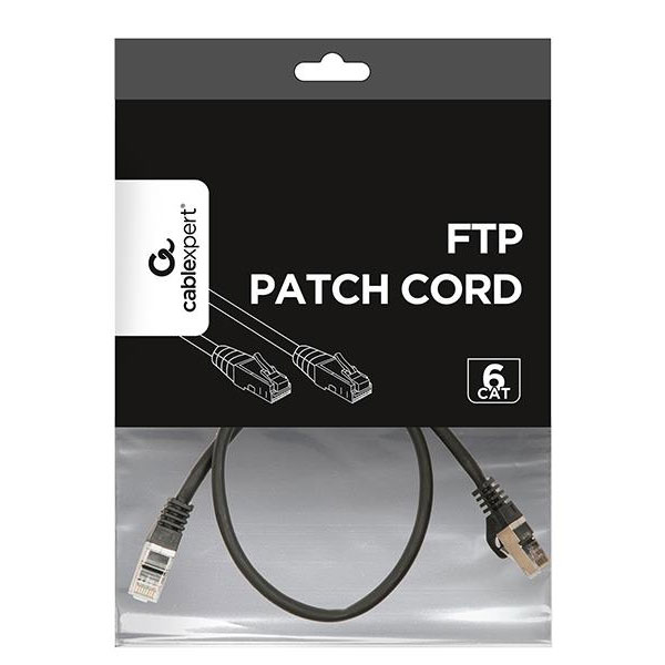 CAT6 FTP Patchkabel 3M Zwart