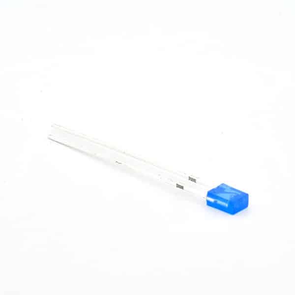 3mm LED Rechthoekig - Blauw