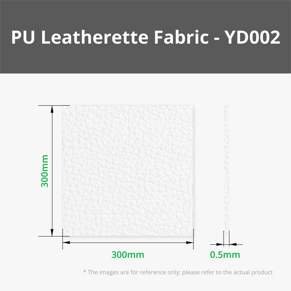 Bambu Lab PU Kunstleer Stof (Nerfstructuur) - Wit - 300x300 mm - 5 stuks