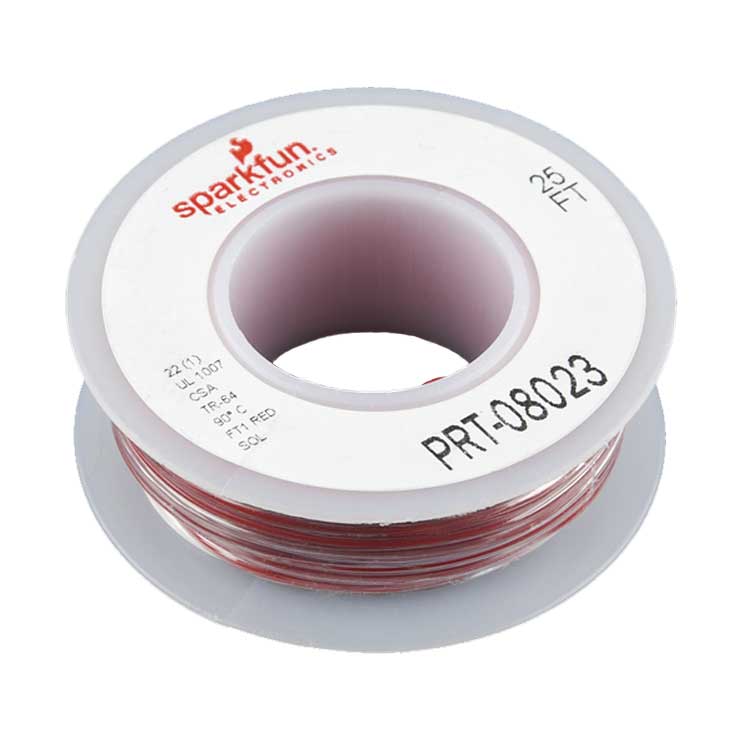 Aansluitdraad - Rood (22 AWG)