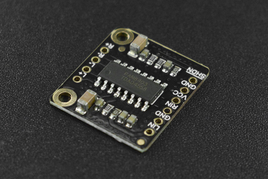 3W mini audio stereo versterker (W2.54)