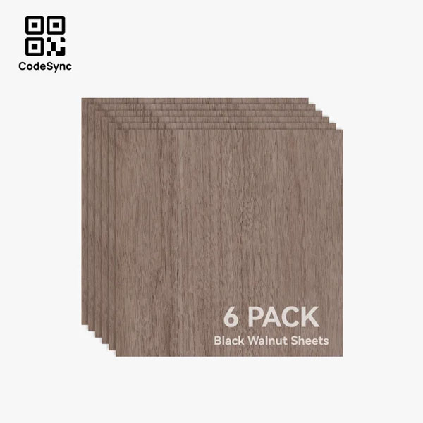 Bambu Lab Multiplex Zwart Walnoot – 3mm – 6 stuks