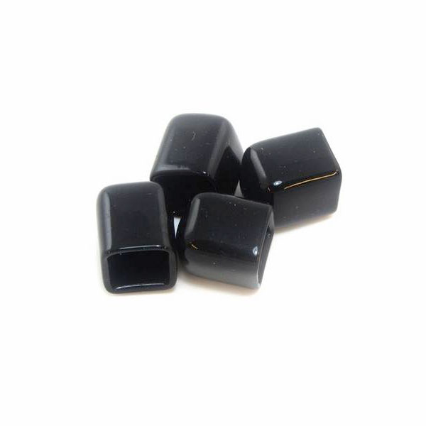 Zwarte Vinyl Einddoppen MakerBeam - 4 Stuks