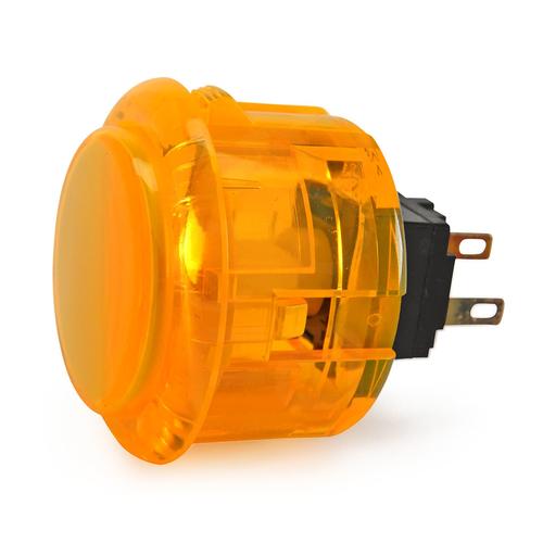 Arcade knop 30mm - Doorzichtig Geel