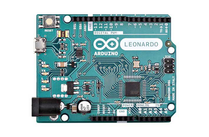 Arduino Leonardo met Headers - ATmega32u4