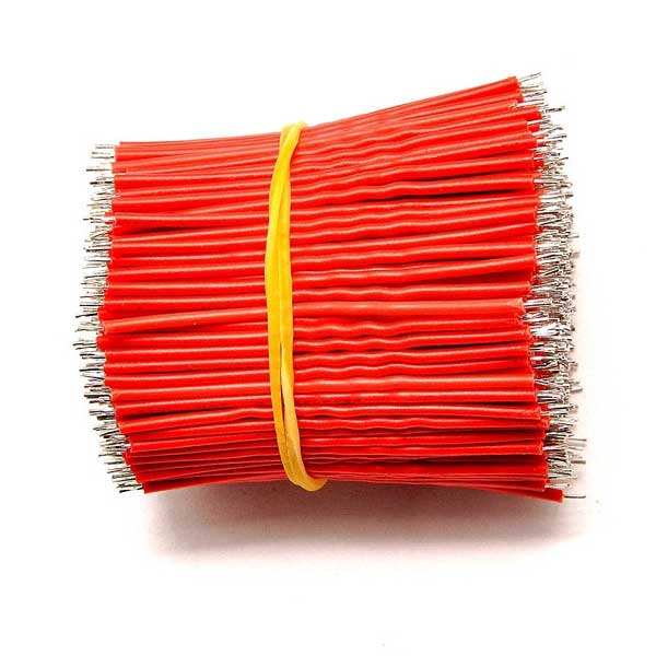 5cm 24AWG Vertind Soldeerdraad - Rood