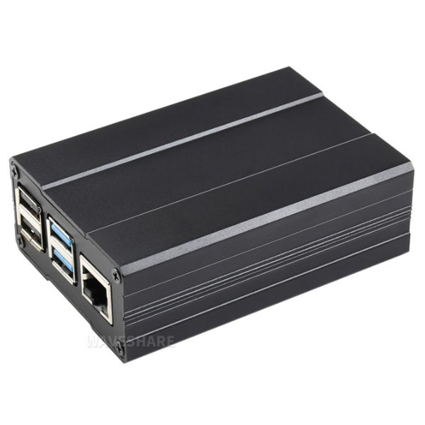 Aluminium afgeschuinde behuizing Raspberry Pi 4B