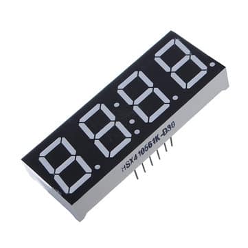 7 Segment LED Klok Rood 0,56''
