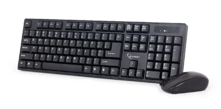 Draadloze toetsenbord & muis set - zwart