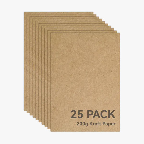 Bambu Lab Kraftpapier - A4 - 200g - 297 x 210 mm - 25 stuks