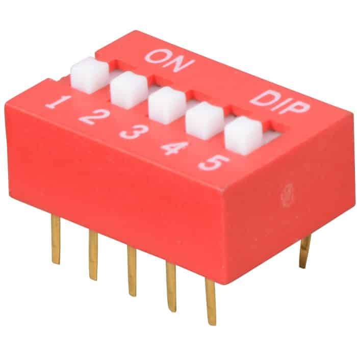 DIP Switch 5 posities