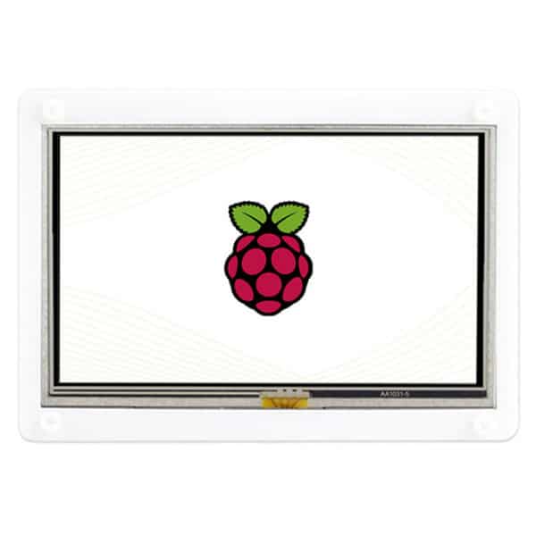 5 inch Touchscreen display met behuizing - 800 × 480