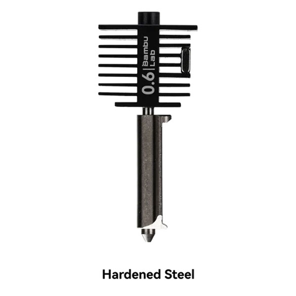 Bambu Lab Hotend met Gehard Staal Nozzle – 0.6mm A1