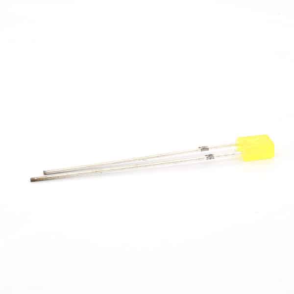 3mm LED Rechthoekig - Geel
