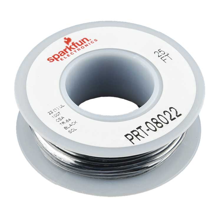 Aansluitdraad - Zwart (22 AWG)