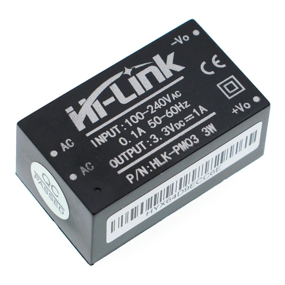 Hi-Link Ac 220v -Dc 3.3V Dönüştürücü 3W Güç kaynağı HLK-PM03 1000Ma