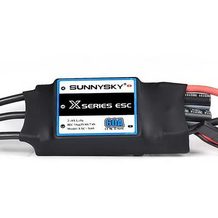 SunnySky X serisi ESC 60A 2-6S LiPO ESC Bec 5V/6V/7.4V @ 5A X60A