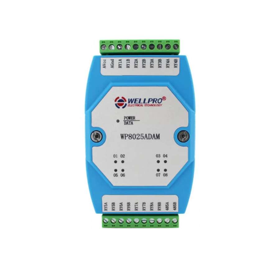 Dijital Giriş ve Çıkış Modülü İzole 8DI/8DO MODBUS WP8028ADAM