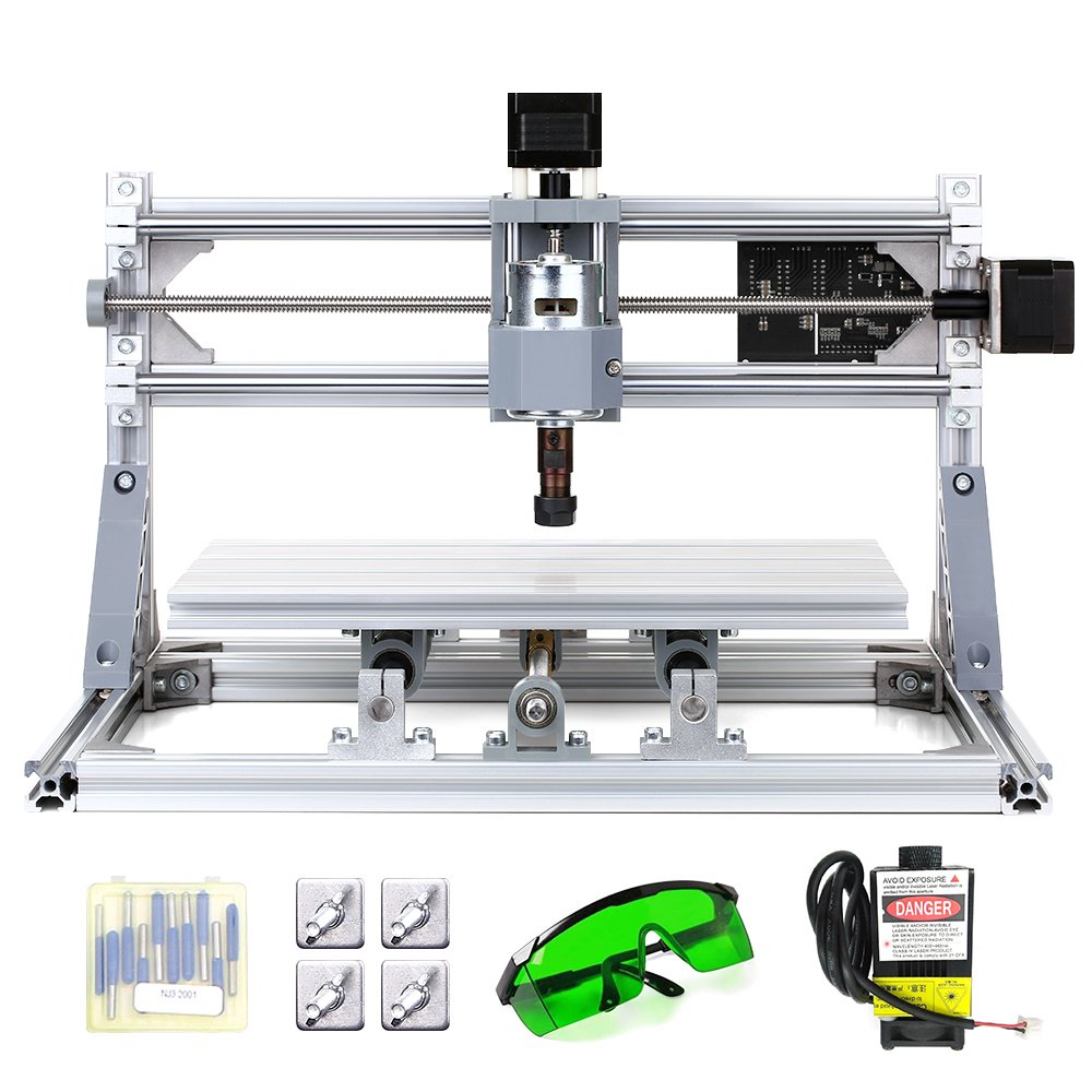 CNC3018 5500mW Lazerli CNC Makinesi - Tezgahı