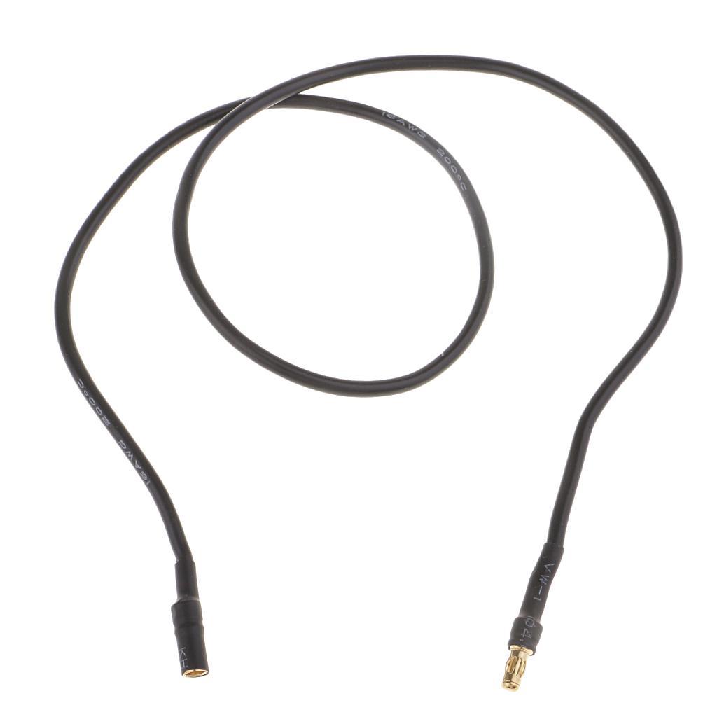 Esc Uzatma Kablosu 3.5mm Banana Bullet Jack 53 cm SİYAH