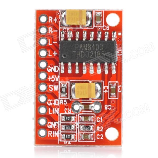 Pam8403 3w Ses mini dijital Amfi 2x3w