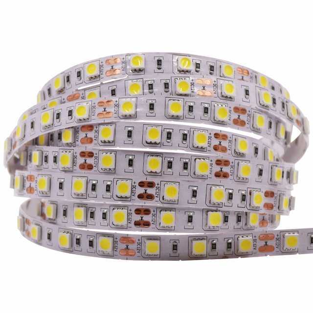 Mavi Tek Çip 60 Led 12V Dış Mekan Şerit Led 1 Metre