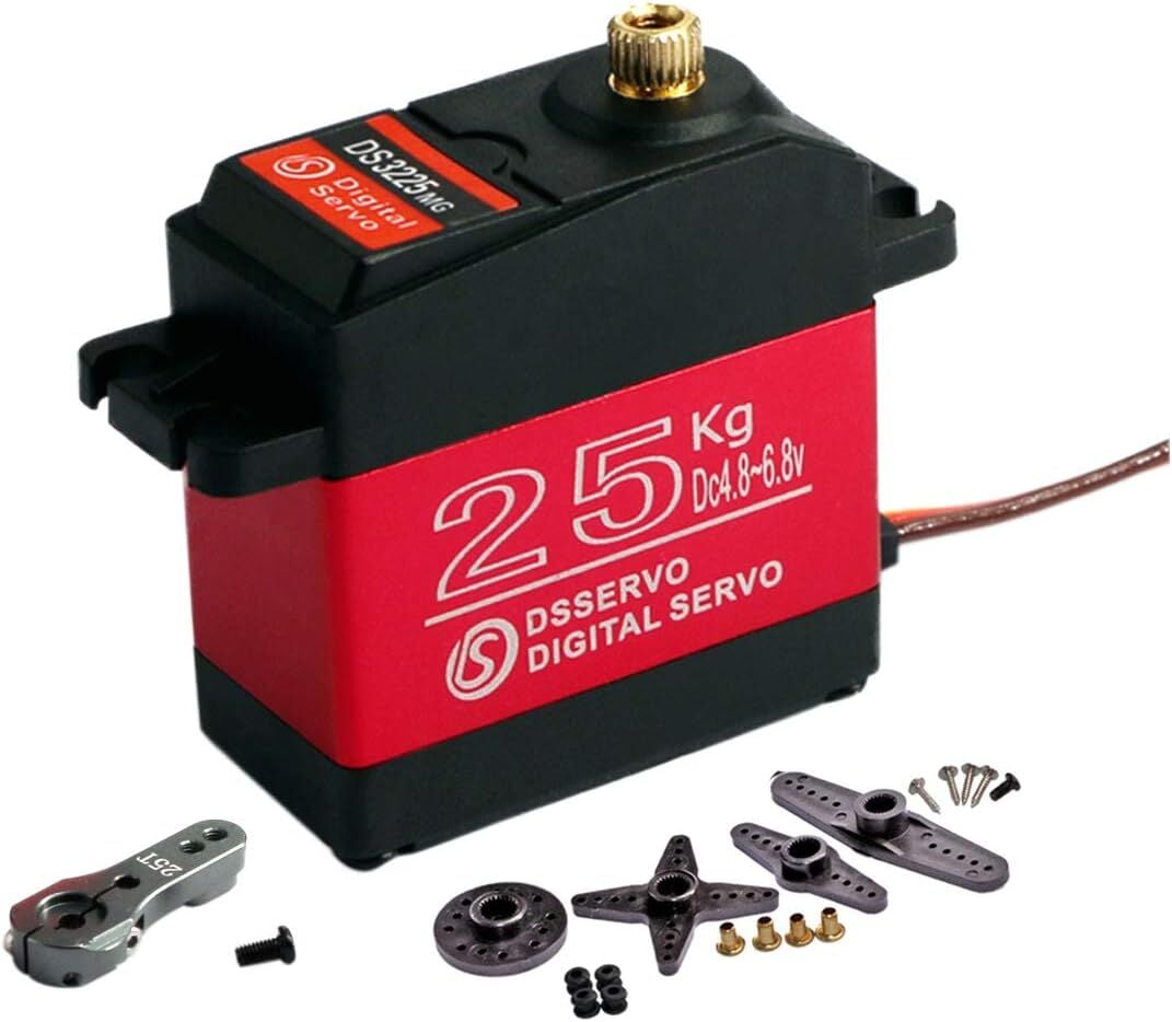 DSSERVO DS3225 Pro 25KG Su Geçirmez Dijital Servo Motor 180° 28KG/0.09sn@6.8V