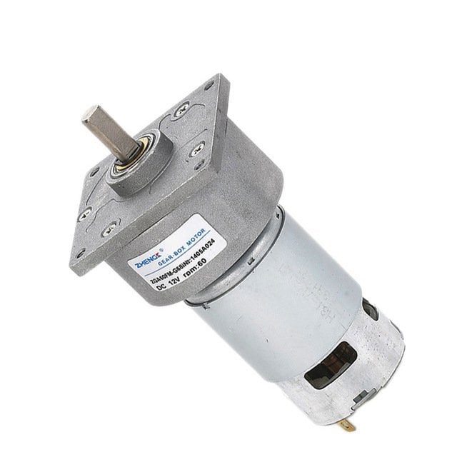 12V 100 Rpm 60mm Redüktörlü Flanşlı Dc Motor
