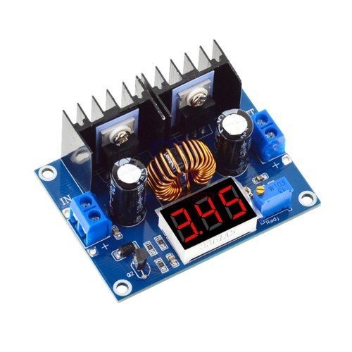 XL4016 Voltmetreli Ayarlanabilir Voltaj Regülatörü 8A Step Down Düsürücü