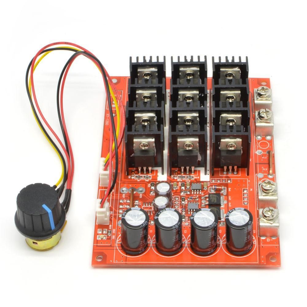 60A Motor Sürücü Hız Devresi 10v - 50v 3000W PWM 12V 24V 48V