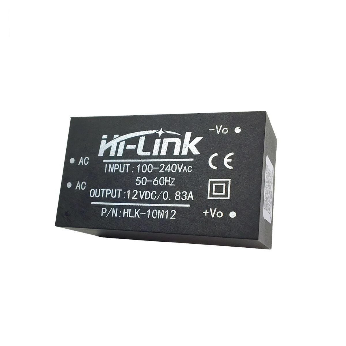 Hi-Link Ac 220v -Dc 12V Dönüştürücü 10W Güç kaynağı HLK-10M12 830ma