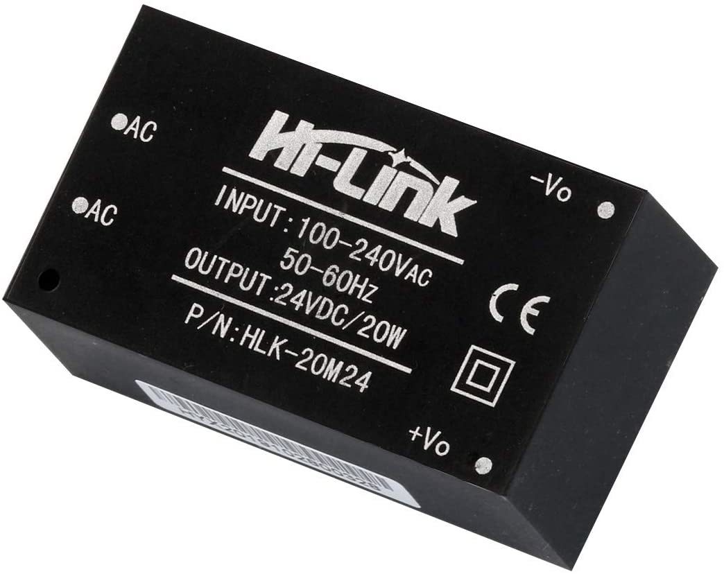 Hi-Link Ac 220v -Dc 24V Dönüştürücü 20W Güç kaynağı HLK-20M24 830Ma