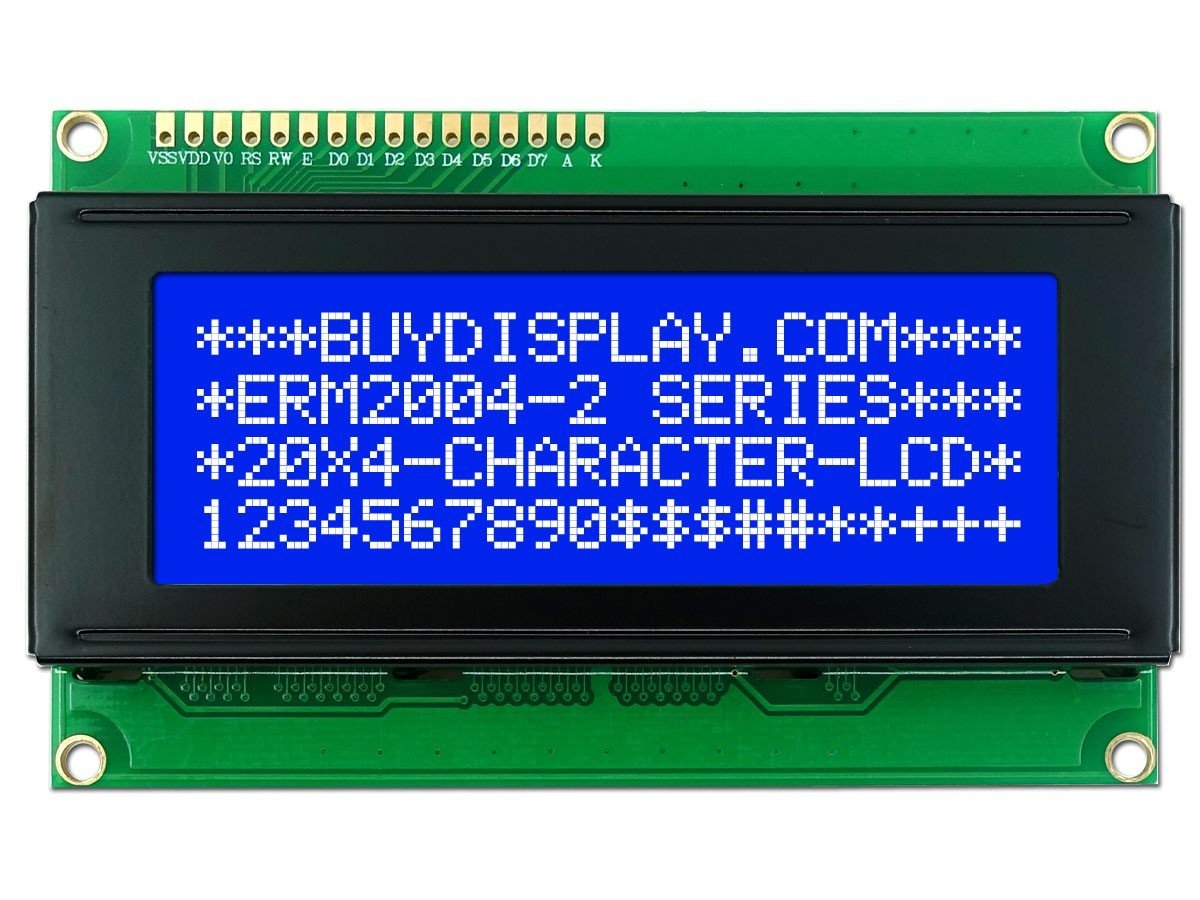 4x20 LCD Ekran, Mavi Üzerine Beyaz 2004