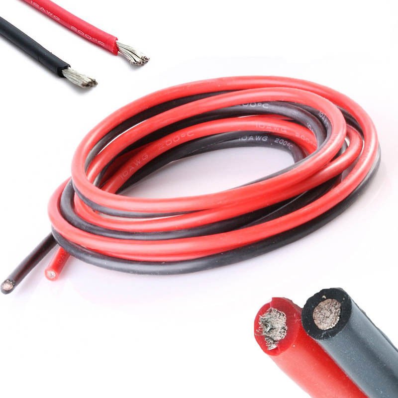 14 AWG Silikon Kablo 1 Metre Siyah Renk