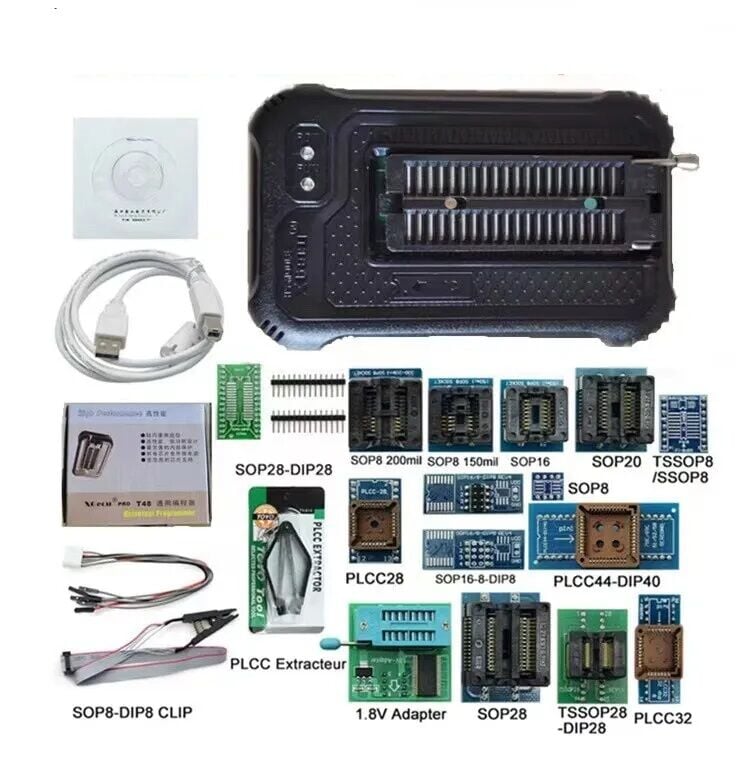 T48 USB Programlayıcı +17 Çevirici Adaptör