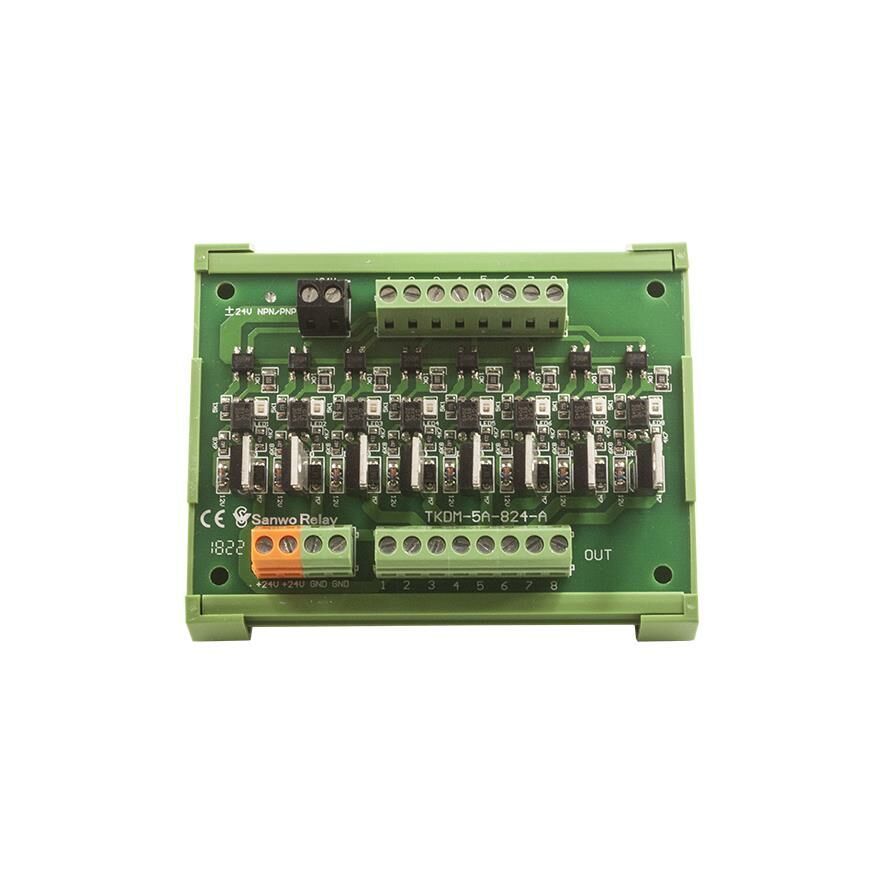 PNP 8'li Mosfet Çıkış Güçlendirici Kart - PLC DC Amplifier Board