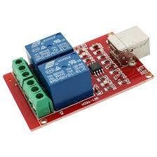 Usb Röle Kartı 2 Kanal 5V - Usb Relay 2 Way 5V