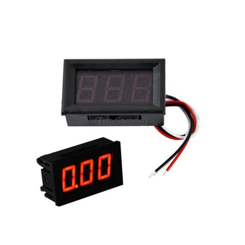 Dijital panel voltmetre dc 0-100v