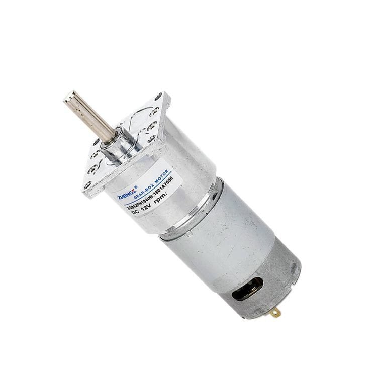 12V 10 Rpm 42mm Redüktörlü Flanşlı Uzun Dc Motor