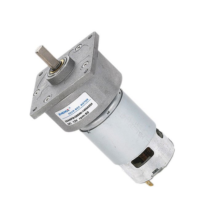 12V 50 Rpm 60mm Redüktörlü Flanşlı Dc Motor