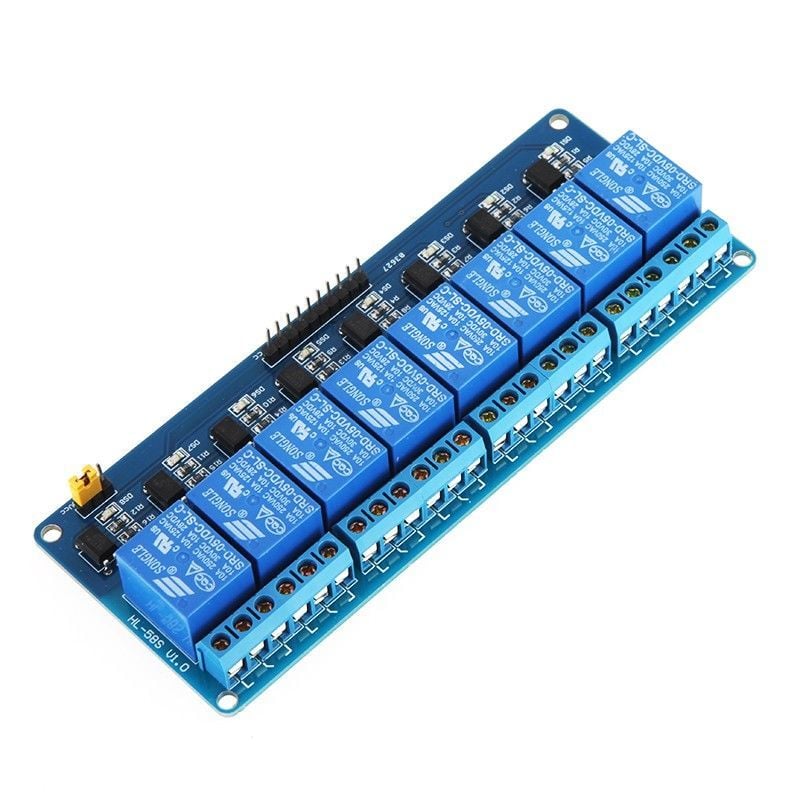 8 li 12V Röle Devresi 8 kanal 8 Way Relay Board