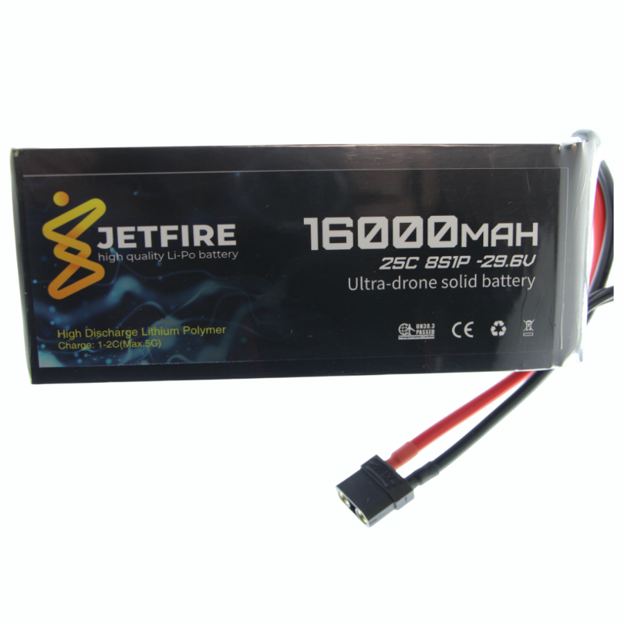 8S 10000MAH 25C Solid State 29.6V Jetfire Lipo Pil