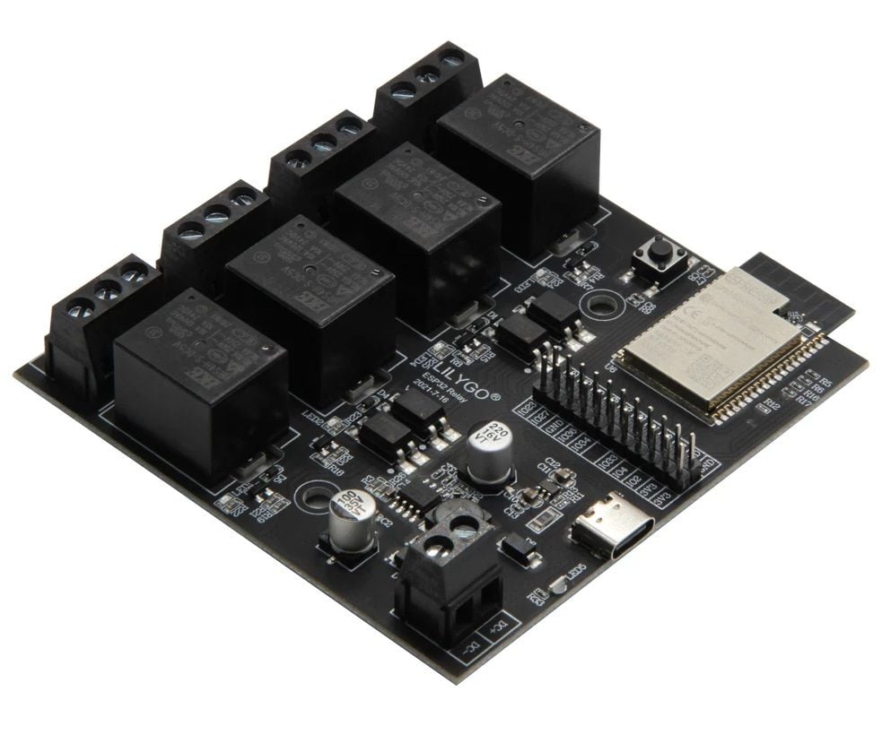 LILYGO TTGO T-Relay Esp32 4 lü Röle Kartı