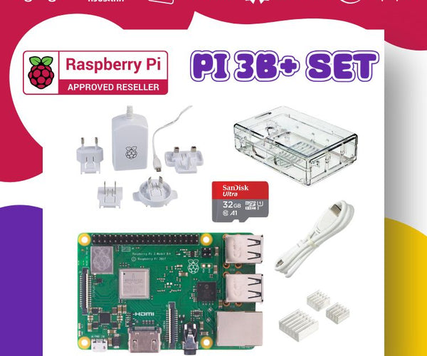 Official Raspberry pi 3B+ Set