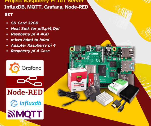 Project Raspberry Pi IoT Server InfluxDB, MQTT, Grafana, Node-RED