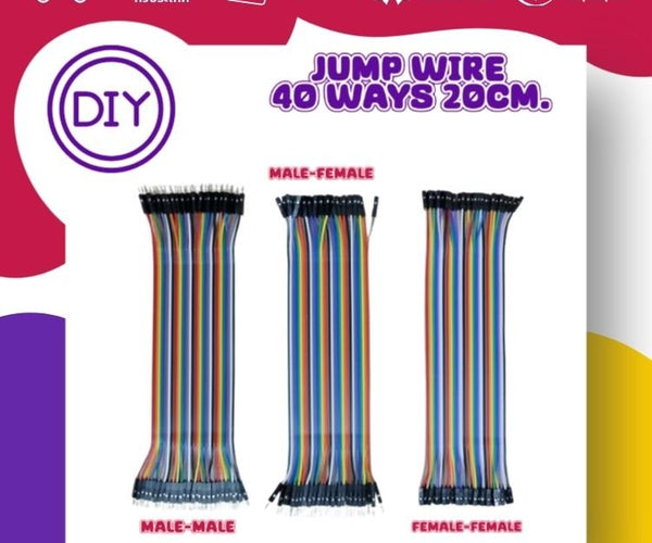 สายแพร Jumper Wire 40 เส้น ยาว 20cm.