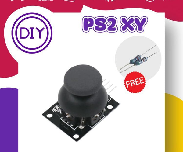 PS2 XY Joystick Module สำหรับ Arduino Pi ESP32