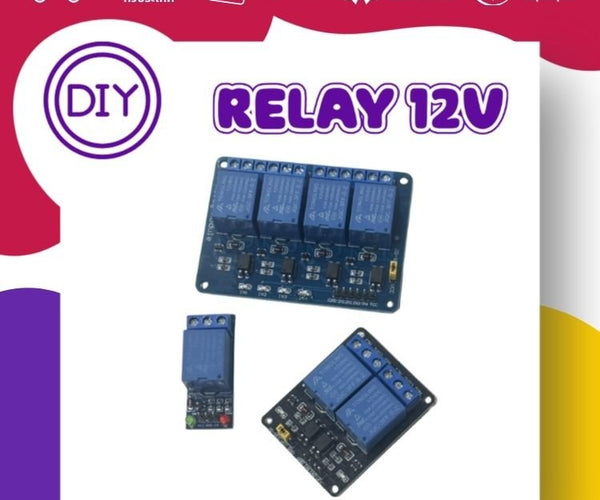Relay Module 12V 1/2/4 Channel for Arduino , ESP8266 , ESP32 and Raspberry pi