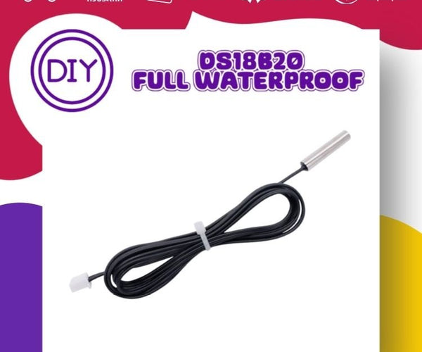 DS18B20 Full Waterproof Temperature Sensor เซ็นเซอร์วัดอุณหภูมิในน้ำ
